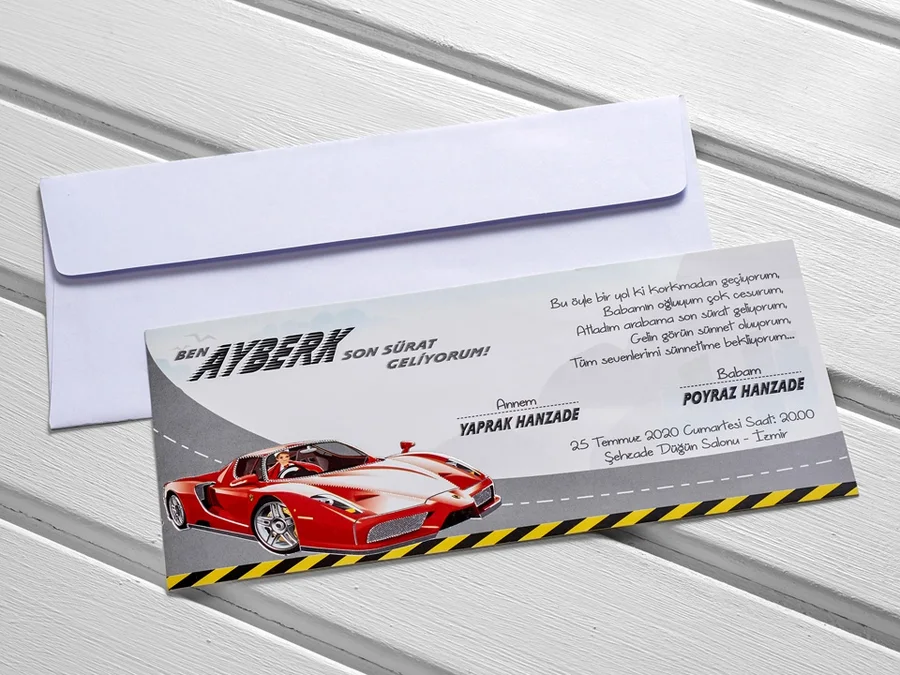 Aras Sünnet Davetiyesi - 4944 - Aras Sünnet Davetiyesi