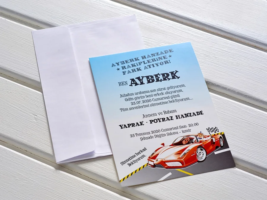 Aras Sünnet Davetiyesi - 5004 - Aras Sünnet Davetiyesi