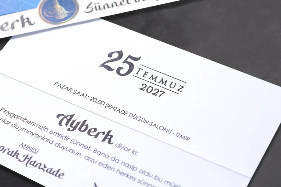 Aras Sünnet Davetiyesi - 5024 görsel 4