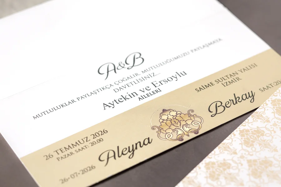 Fenomen Nişan ve Düğün Davetiyeleri - 7046 görsel 3