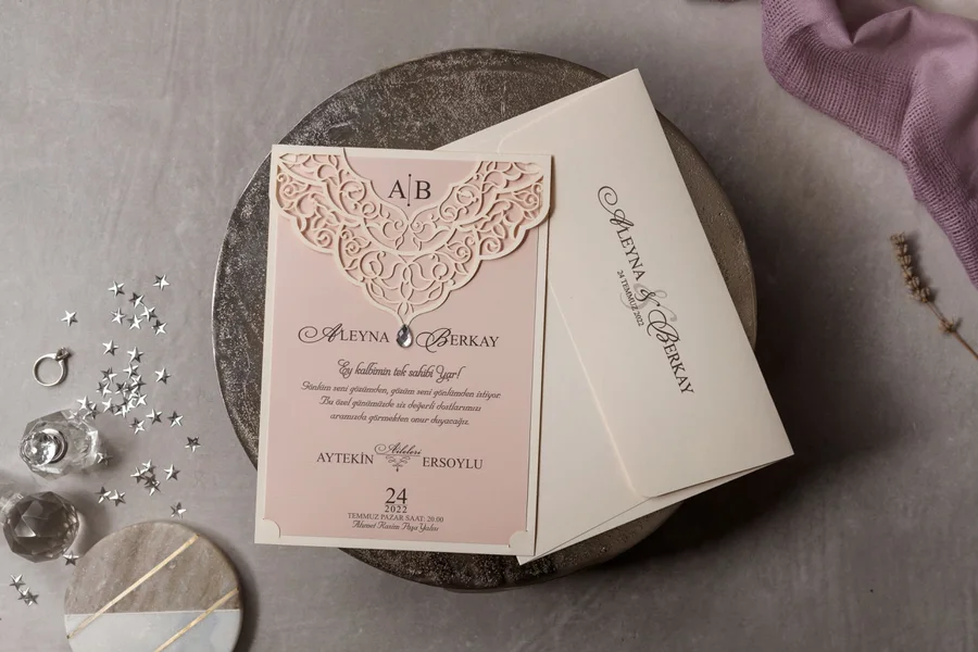 Wedding Düğün Davetiyesi - 8377 görsel 2