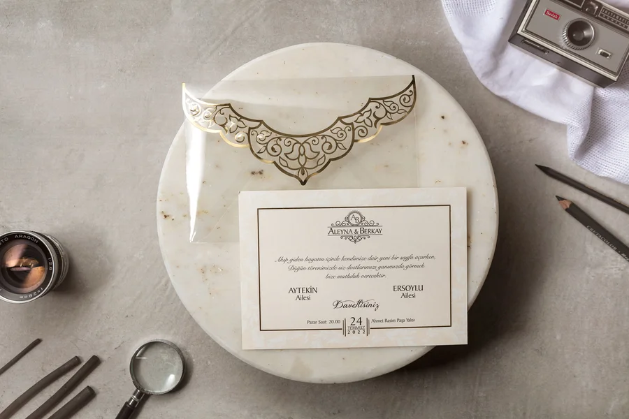 Wedding Düğün Davetiyesi - 8385 görsel 3