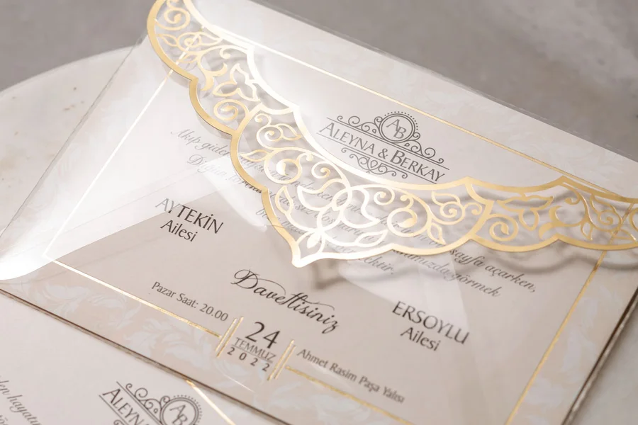 Wedding Düğün Davetiyesi - 8385 görsel 4