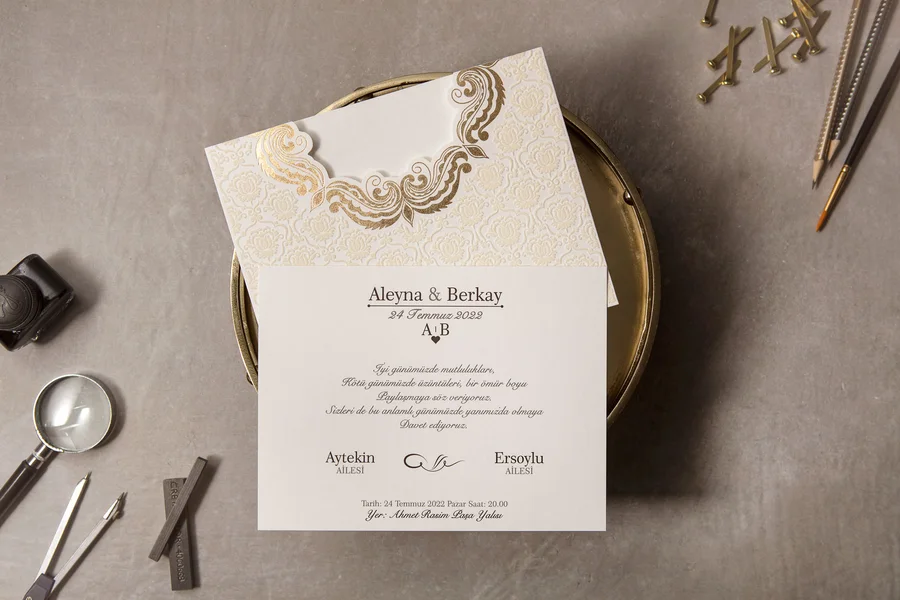 Wedding Düğün Davetiyesi - 8386 görsel 2