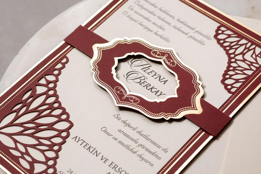 Wedding Düğün Davetiyesi - 8392 görsel 3