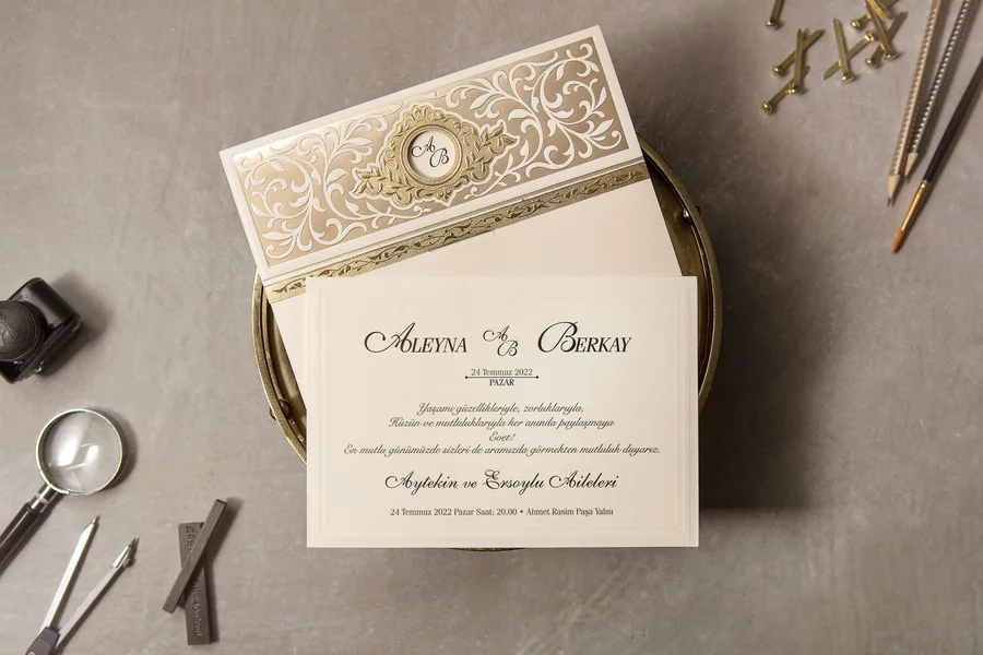 Wedding Düğün Davetiyesi - 8396 görsel 2