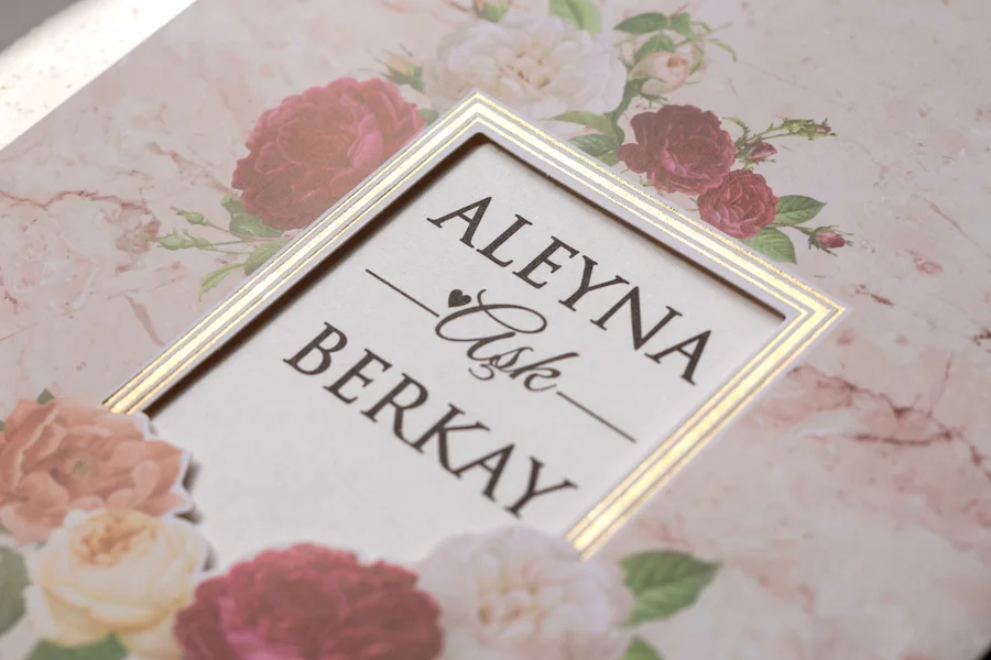 Wedding Düğün Davetiyesi - 8430 görsel 3