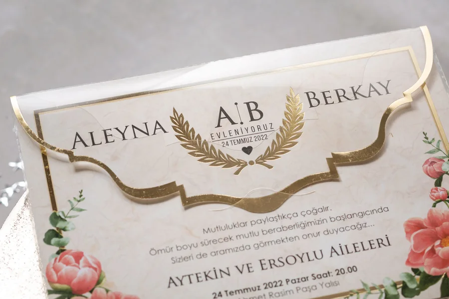 Wedding Düğün Davetiyesi - 8431 görsel 5